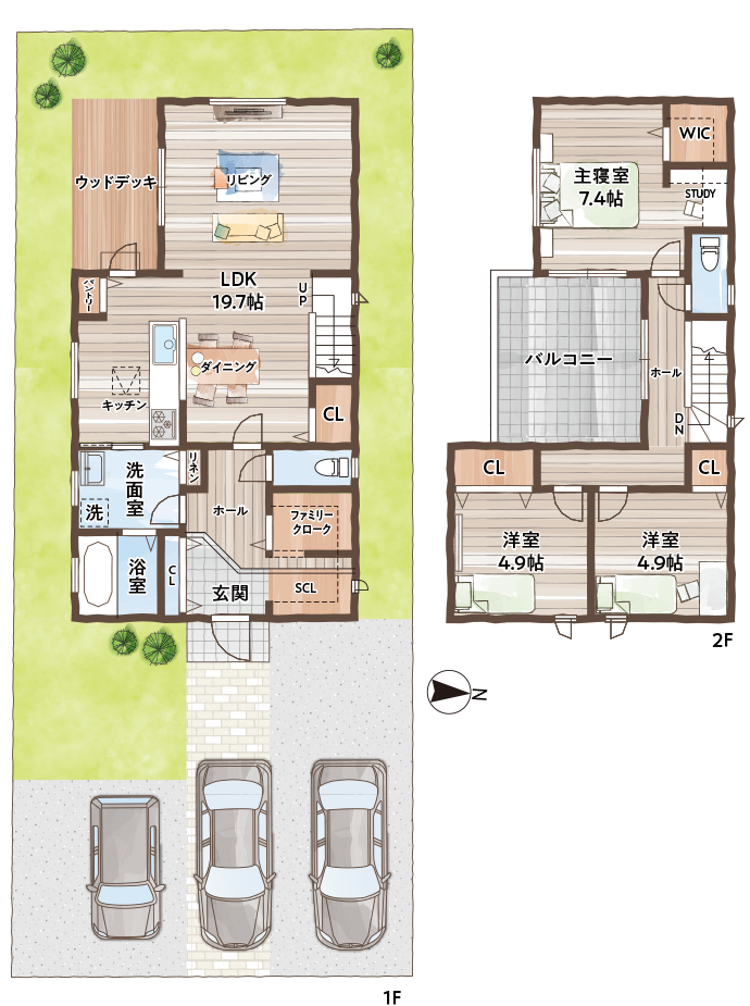 2号地参考プラン 間取り図