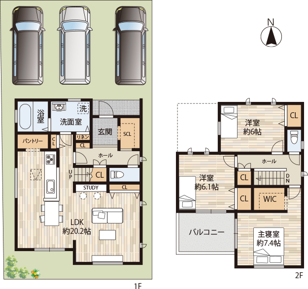 参考プラン1 間取り図